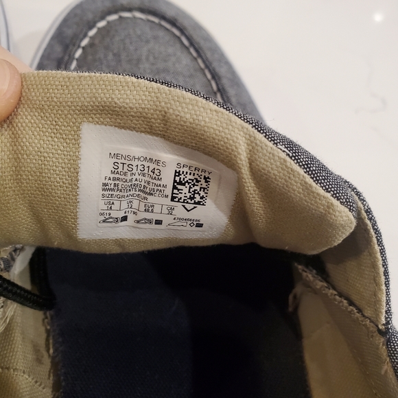 Sperry Men's Halyard 2-Eye Sneaker Size 14 - Picture 7 of 8